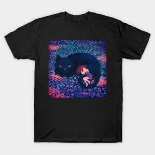 Girl and Cat T-Shirt